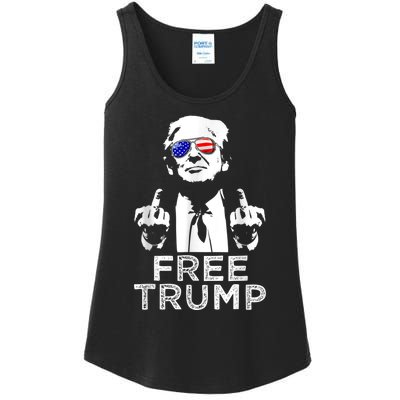 Free Trump, Free Donald Trump Ladies Essential Tank