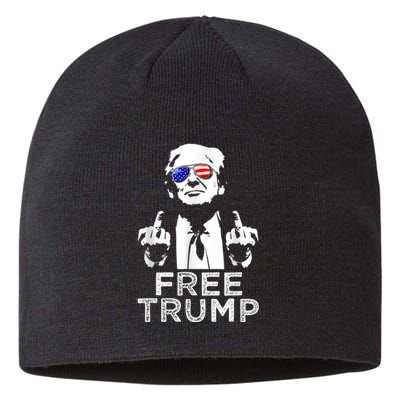 Free Trump, Free Donald Trump Sustainable Beanie