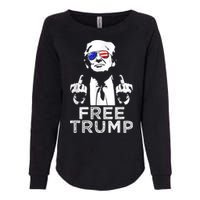 Free Trump, Free Donald Trump Womens California Wash Sweatshirt