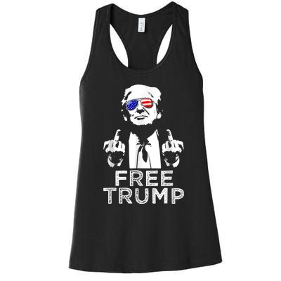 Free Trump, Free Donald Trump Women's Racerback Tank