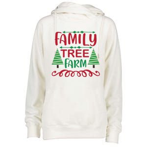 Family Tree Farm Womens Funnel Neck Pullover Hood