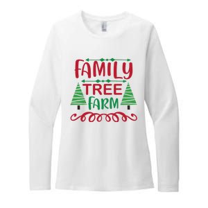 Family Tree Farm Womens CVC Long Sleeve Shirt