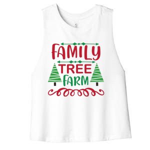 Family Tree Farm Women's Racerback Cropped Tank