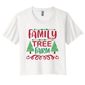 Family Tree Farm Women's Crop Top Tee