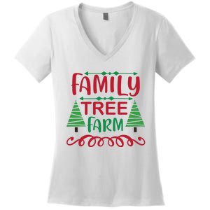 Family Tree Farm Women's V-Neck T-Shirt