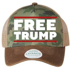 Free Trump Free Donald Trump I Stand With Trump Legacy Tie Dye Trucker Hat