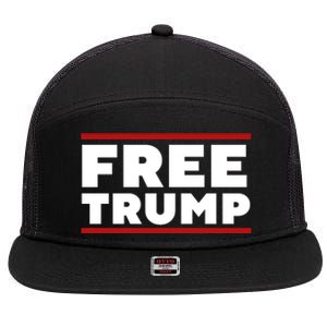 Free Trump Free Donald Trump I Stand With Trump 7 Panel Mesh Trucker Snapback Hat