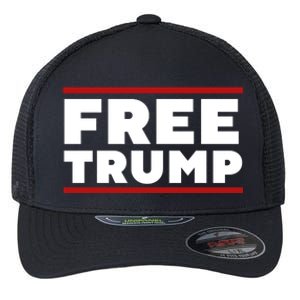 Free Trump Free Donald Trump I Stand With Trump Flexfit Unipanel Trucker Cap