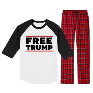 Free Trump Free Donald Trump I Stand With Trump Raglan Sleeve Pajama Set