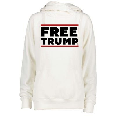 Free Trump Free Donald Trump I Stand With Trump Womens Funnel Neck Pullover Hood