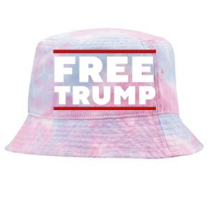 Free Trump Free Donald Trump I Stand With Trump Tie-Dyed Bucket Hat