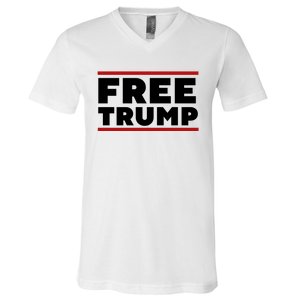 Free Trump Free Donald Trump I Stand With Trump V-Neck T-Shirt