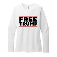 Free Trump Free Donald Trump I Stand With Trump Womens CVC Long Sleeve Shirt