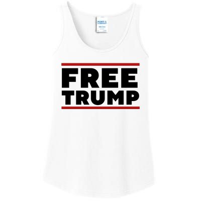 Free Trump Free Donald Trump I Stand With Trump Ladies Essential Tank