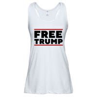 Free Trump Free Donald Trump I Stand With Trump Ladies Essential Flowy Tank