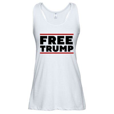 Free Trump Free Donald Trump I Stand With Trump Ladies Essential Flowy Tank