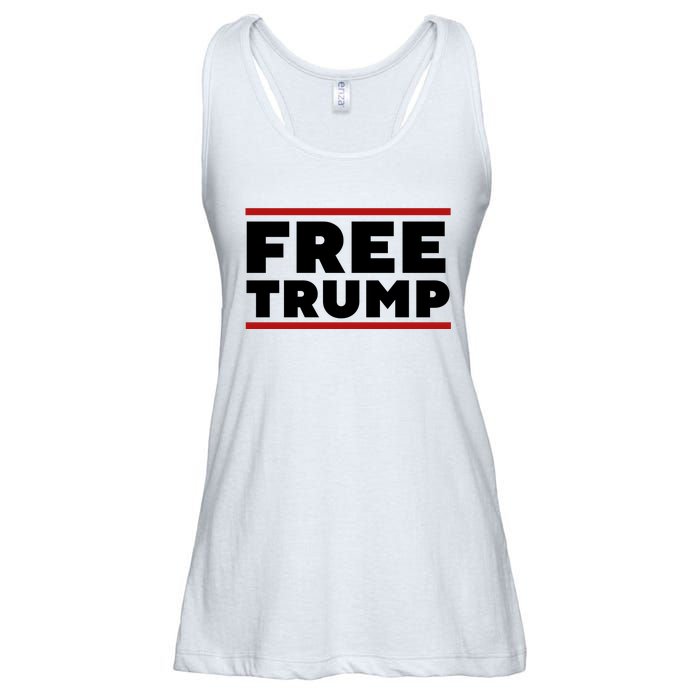 Free Trump Free Donald Trump I Stand With Trump Ladies Essential Flowy Tank