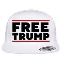 Free Trump Free Donald Trump I Stand With Trump Flat Bill Trucker Hat