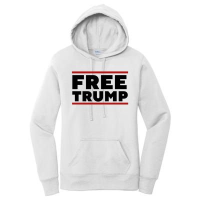 Free Trump Free Donald Trump I Stand With Trump Women's Pullover Hoodie