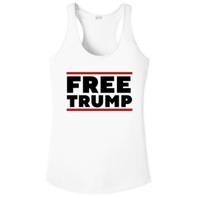 Free Trump Free Donald Trump I Stand With Trump Ladies PosiCharge Competitor Racerback Tank