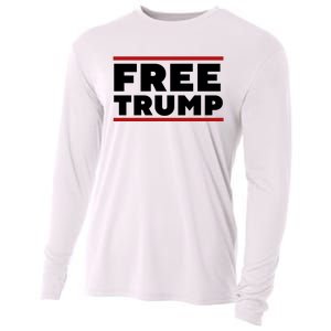 Free Trump Free Donald Trump I Stand With Trump Cooling Performance Long Sleeve Crew