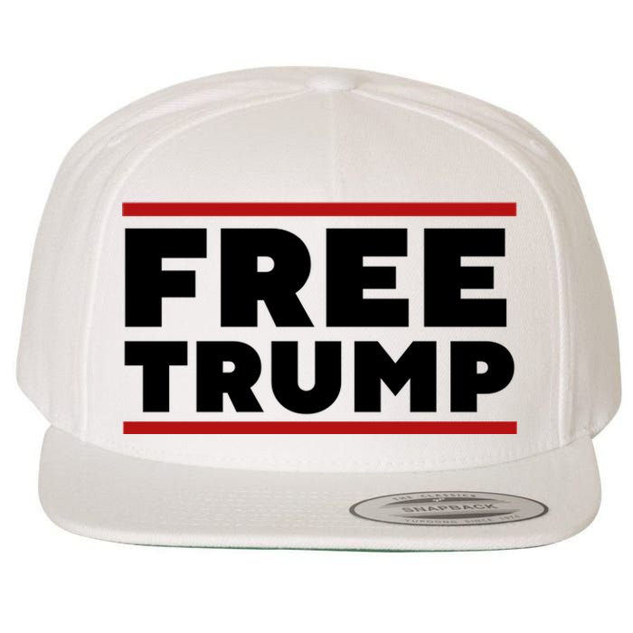 Free Trump Free Donald Trump I Stand With Trump Wool Snapback Cap