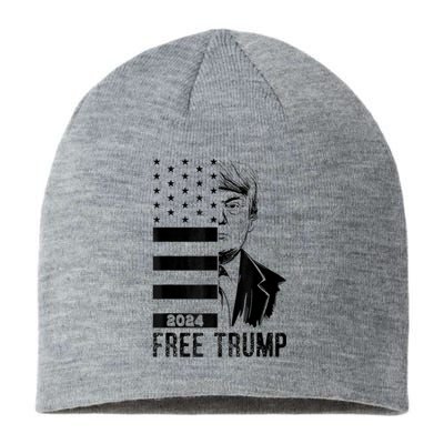 Free Trump, Free Donald Trump 2024 Sustainable Beanie