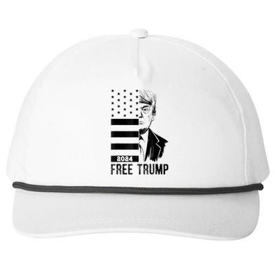 Free Trump, Free Donald Trump 2024 Snapback Five-Panel Rope Hat