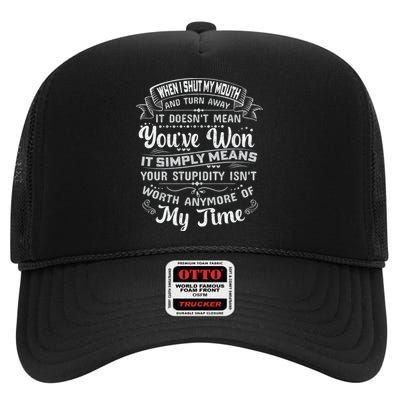 Funny T High Crown Mesh Back Trucker Hat