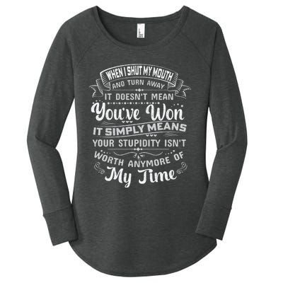 Funny T Women's Perfect Tri Tunic Long Sleeve Shirt