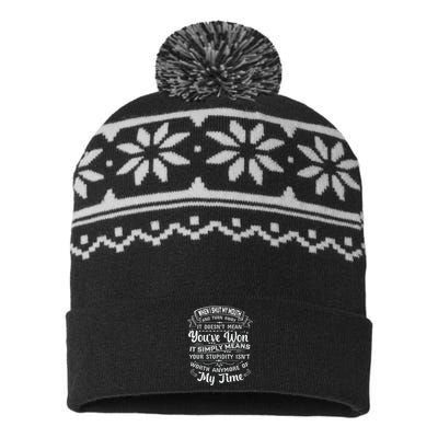 Funny T USA-Made Snowflake Beanie