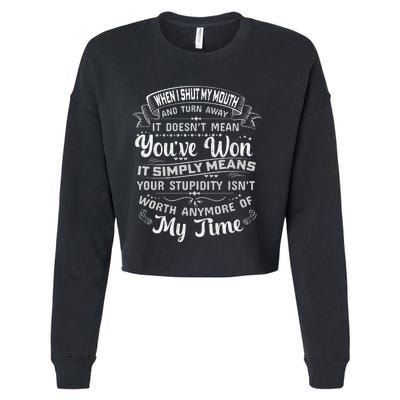 Funny T Cropped Pullover Crew