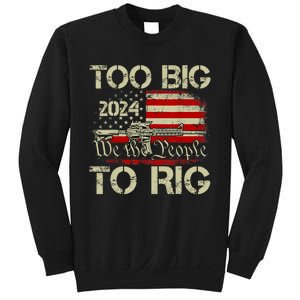 Funny Trump Funny Too Big To Rig Trendy Sweatshirt