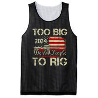 Funny Trump Funny Too Big To Rig Trendy Mesh Reversible Basketball Jersey Tank