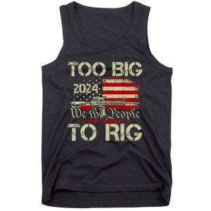 Funny Trump Funny Too Big To Rig Trendy Tank Top