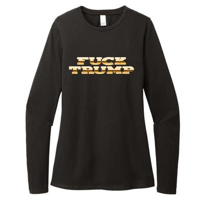 FUCK TRUMP Womens CVC Long Sleeve Shirt