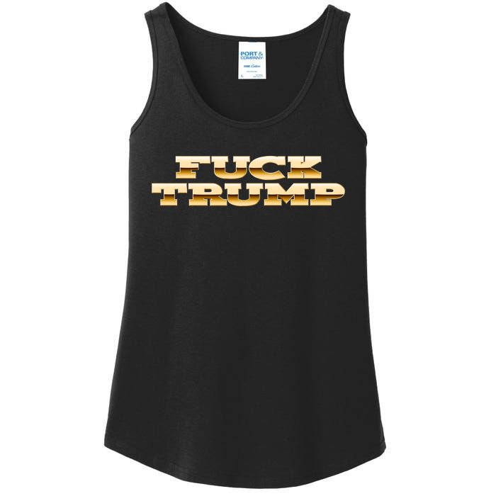 FUCK TRUMP Ladies Essential Tank