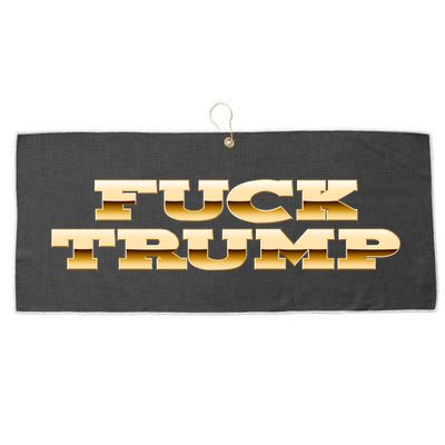 FUCK TRUMP Large Microfiber Waffle Golf Towel