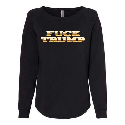 FUCK TRUMP Womens California Wash Sweatshirt