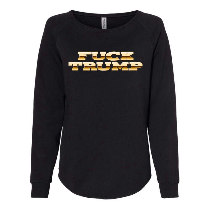 FUCK TRUMP Womens California Wash Sweatshirt