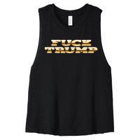 FUCK TRUMP Women's Racerback Cropped Tank