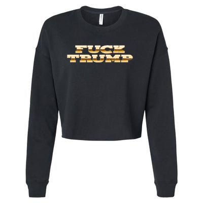 FUCK TRUMP Cropped Pullover Crew