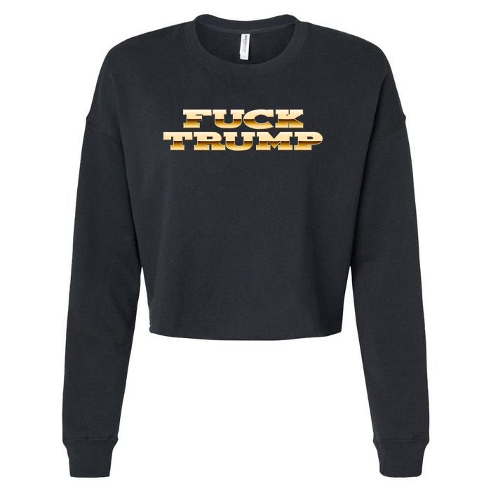 FUCK TRUMP Cropped Pullover Crew