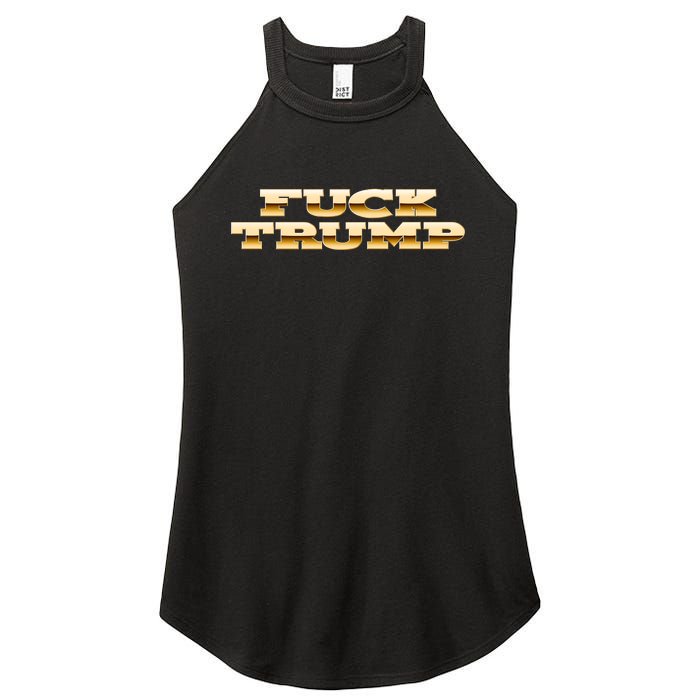 FUCK TRUMP Women's Perfect Tri Rocker Tank