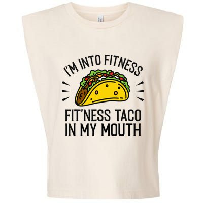 Funny Taco, Fitness Taco, Taco Lover Garment-Dyed Women's Muscle Tee