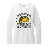 Funny Taco, Fitness Taco, Taco Lover Womens CVC Long Sleeve Shirt