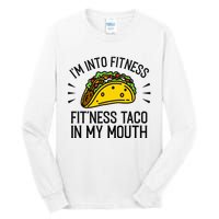 Funny Taco, Fitness Taco, Taco Lover Tall Long Sleeve T-Shirt