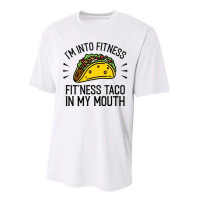 Funny Taco, Fitness Taco, Taco Lover Performance Sprint T-Shirt