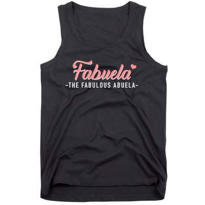 Fabuela The Fabulous Abuela Grandma Tank Top