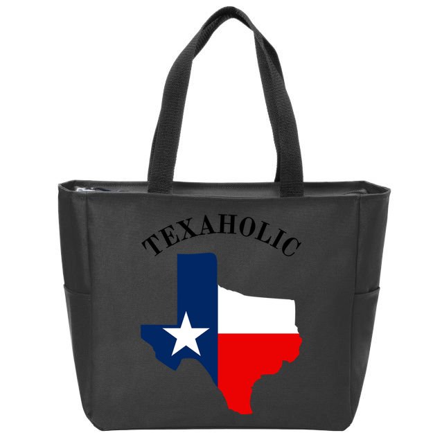 Funny Texaholic Zip Tote Bag
